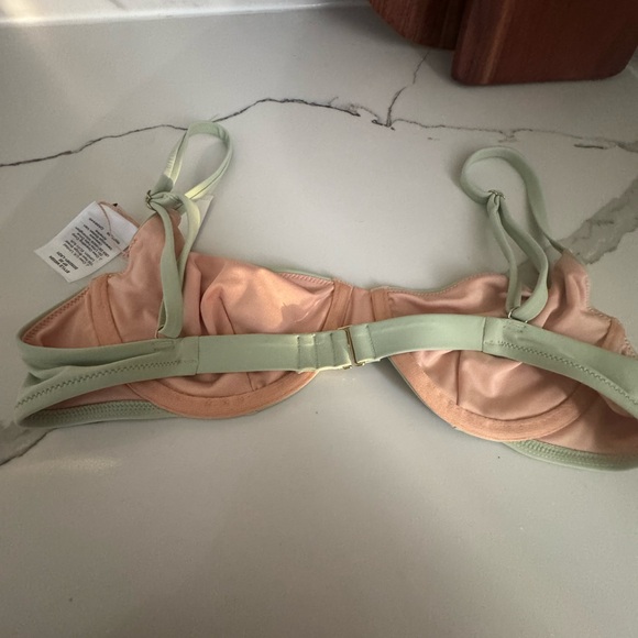 Madewell Second Wave Underwire Bikini Set Sage Green Size M Top / S Bottom NWT - Picture 9 of 13